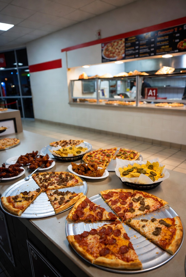 Foods at Big T Plaza Pizza